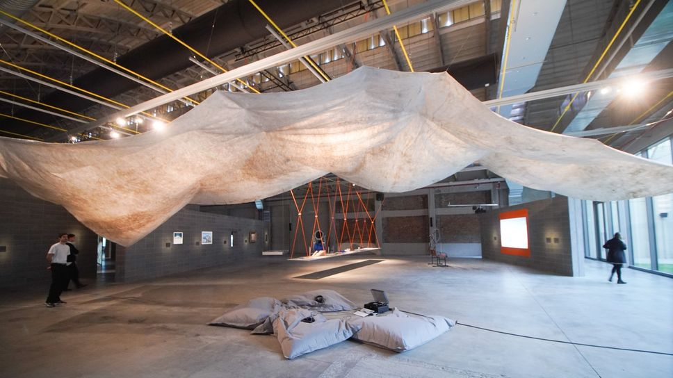 La sezione Criosfera della mostra «Fuoripista» allestita fino all’8 febbraio 2026 a gres art 671