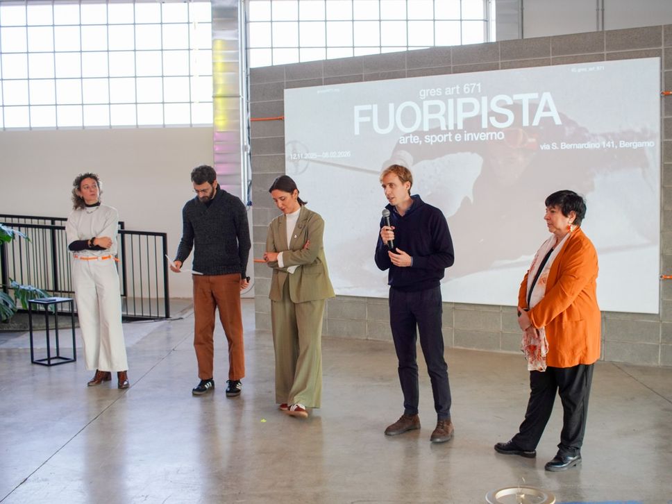 La presentazione della mostra Fuoripista fino all’8 febbraio 2026 a gres art 671