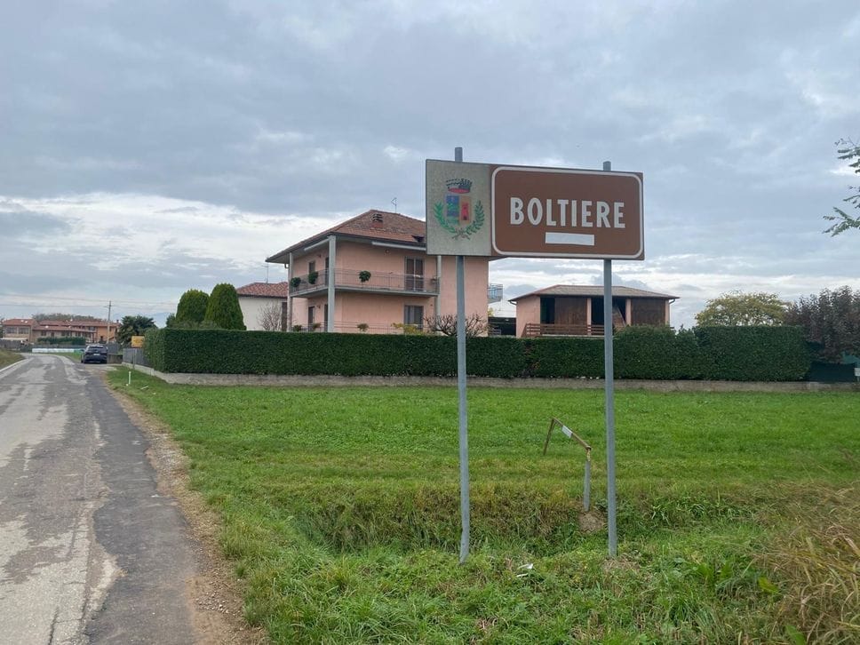 Il confine tra Boltiere e Ciserano: qui è previsto anche un casello dell’infrastruttura