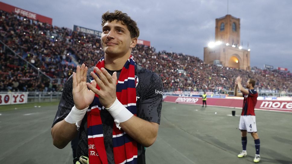 La gioia di Massimo Pessina (2007), cresciuto nell’AlbinoLeffe