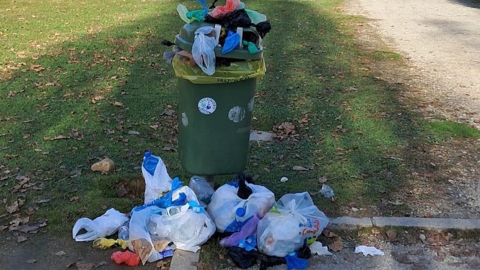 La situazione nel Parco del Volontariato a Villa di Serio