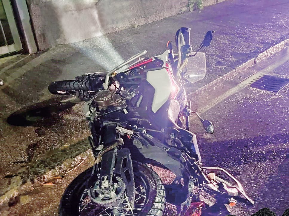 La Honda Africa Twin di Andrea Dall’Ara dopo l’incidente mortale