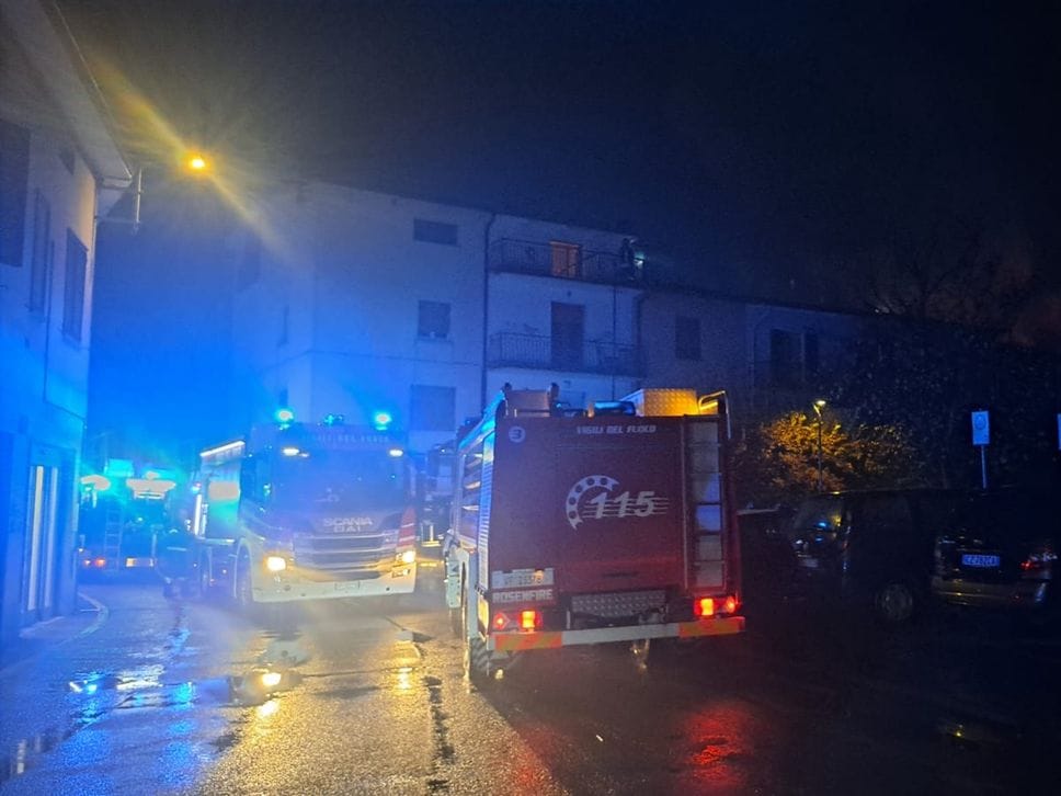 Vigili del fuoco in azione