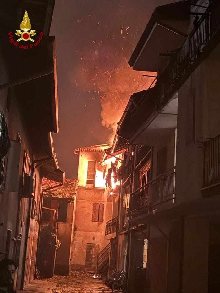 L’incendio ad Arcene