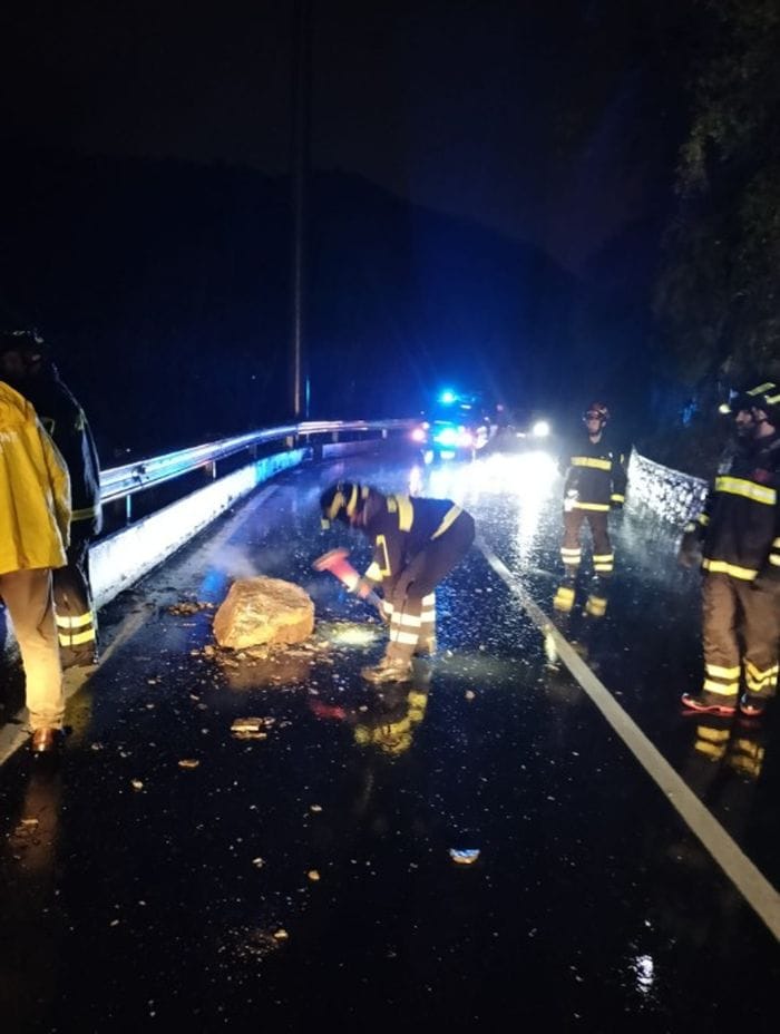 I massi caduti a Ubiale