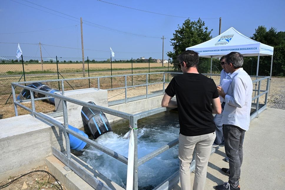 La nuova «stazione di pompaggio» di Caravaggio
