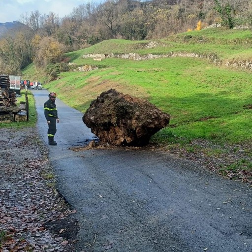 Macigno di 60 tonnellate sulla strada, isolate dieci famiglie