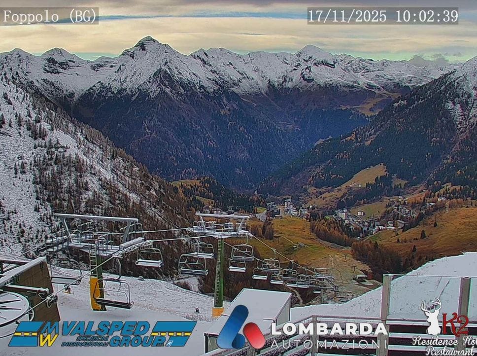 Le immagini della neve caduta a Foppolo al Montebello