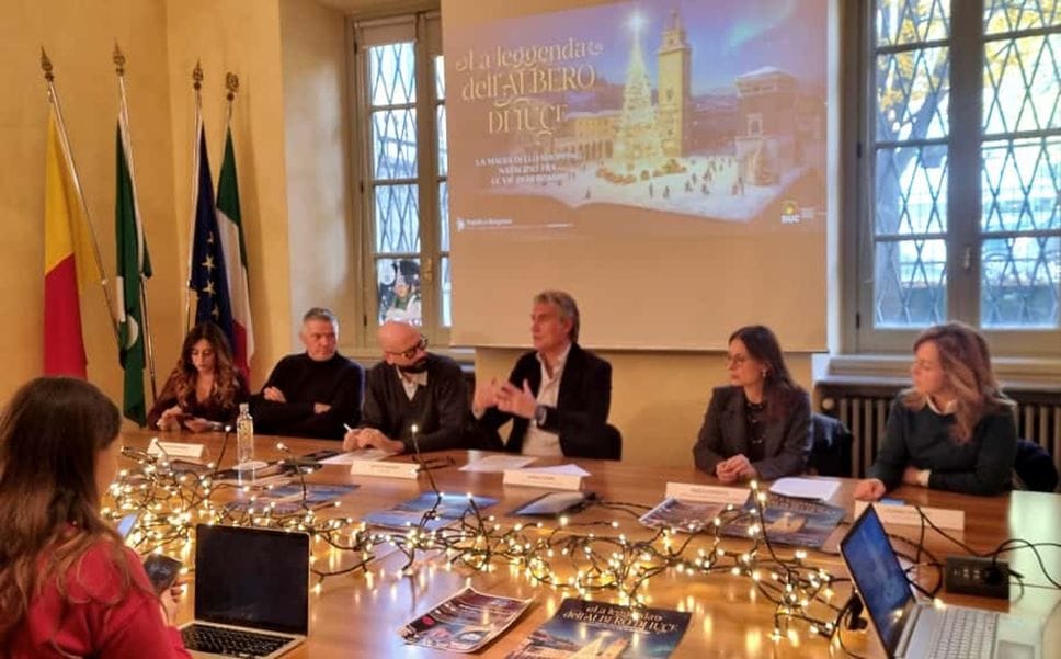 La presentazione delle iniziative di Natale 2025 in Comune a Bergamo