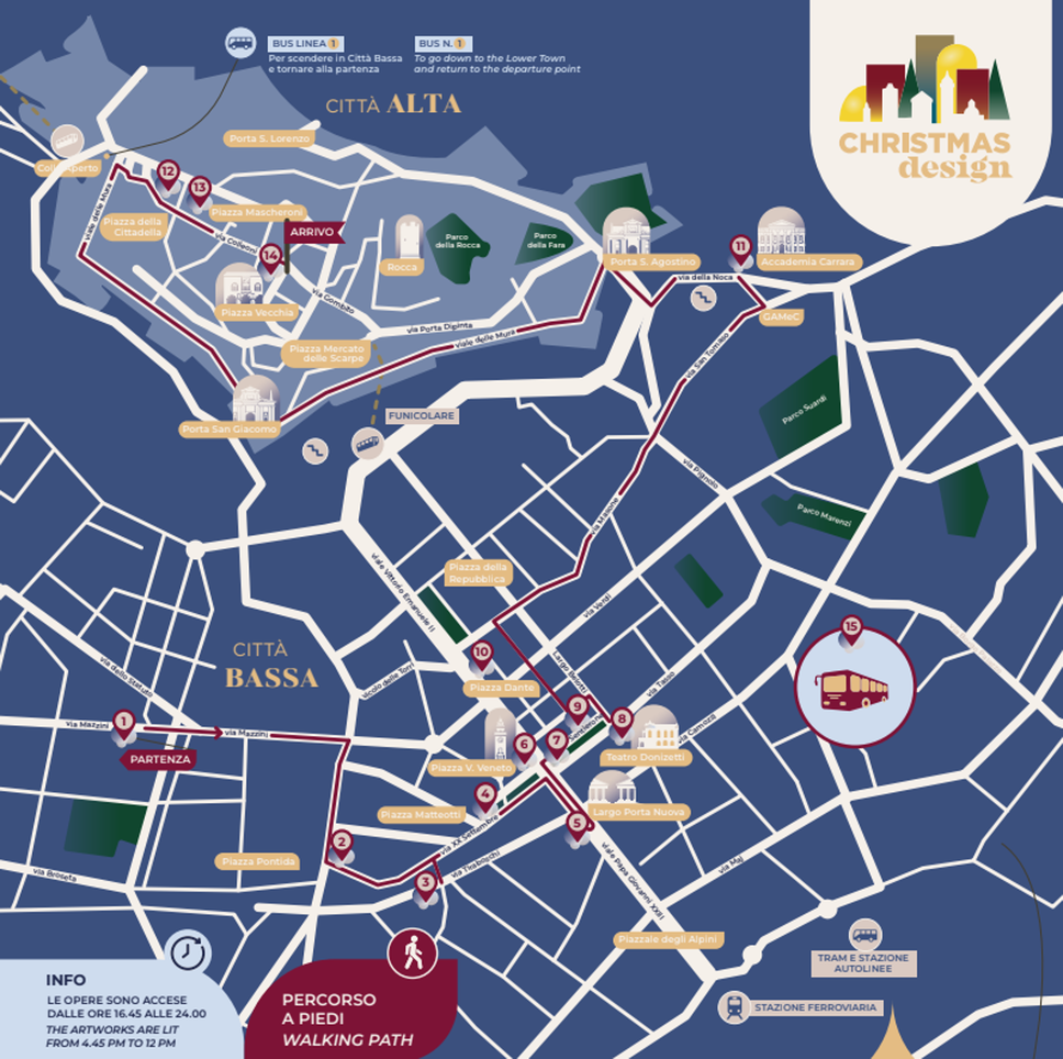 La mappa di Christmas design