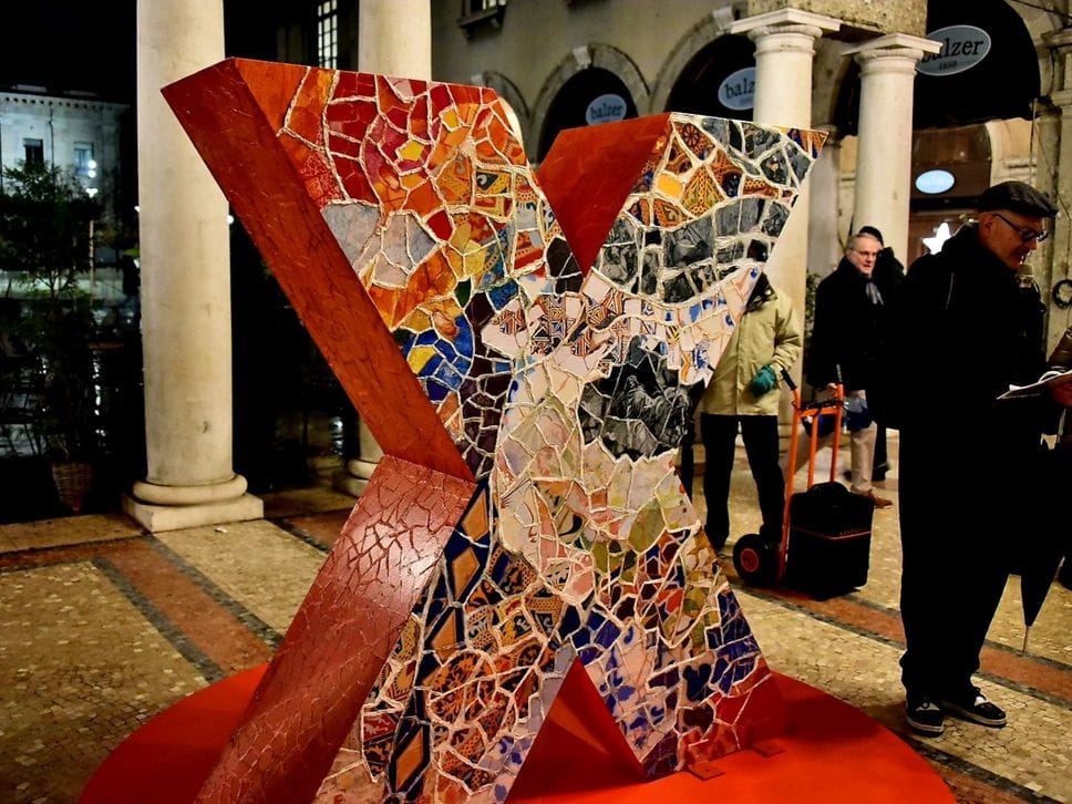 L’installazione «Architetti del sogno: Gaudì e Don Chisciotte»