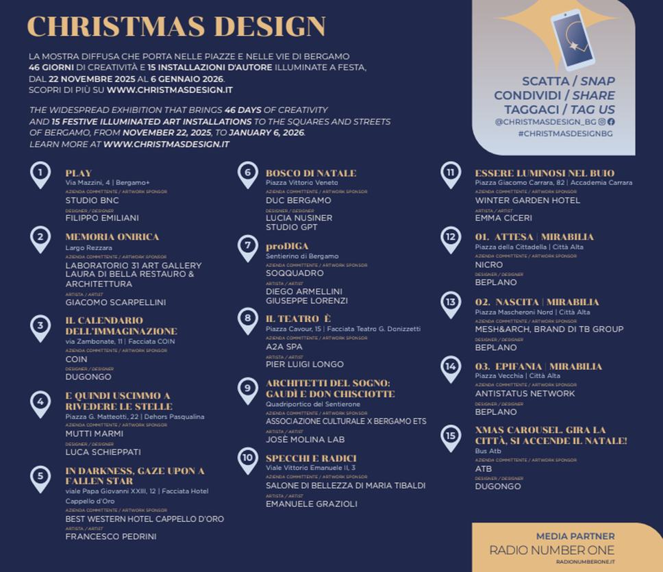 Le 15 installazioni di Christmas design