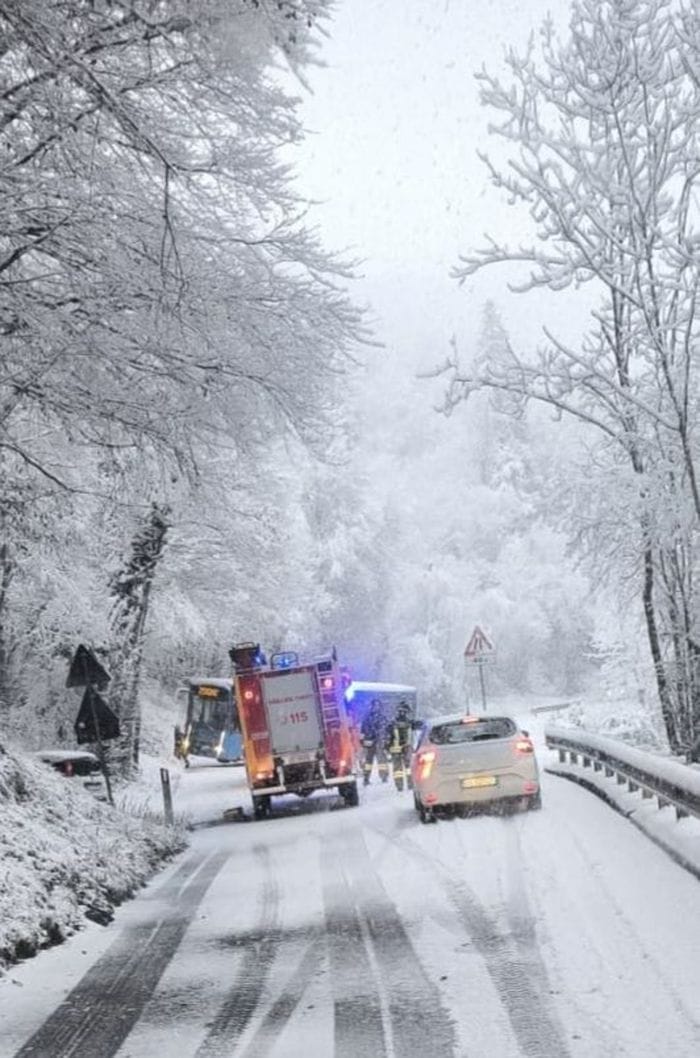 Vigili del fuoco in azione