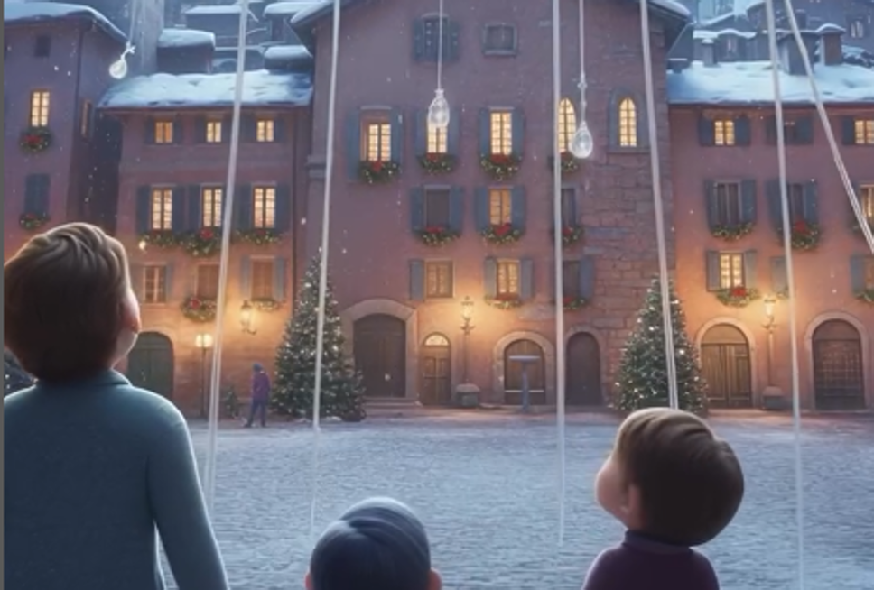 Un frame tratto dal video sull’Albero di Luce