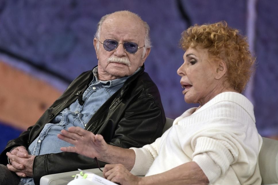 Gino Paoli e Ornella Vanoni durante la trasmissione televisiva Che Tempo Che Fa, 29 ottobre 2023