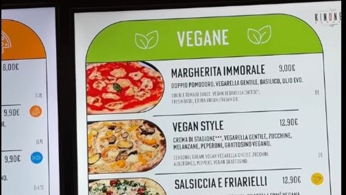 Grana «vegano» nel menù: sanzione da 4mila euro a una pizzeria di Bergamo