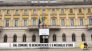 Dal Comune di Bergamo dieci Benemerenze e cinque Medaglie d'oro
