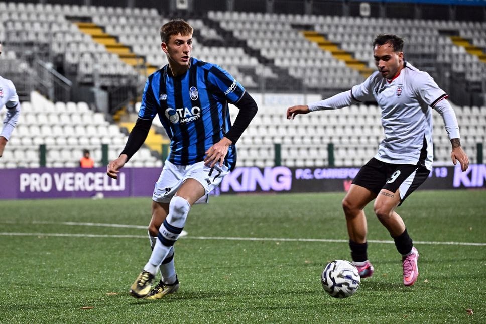 Federico Cassa, a sinistra è rientrato nell’Atalanta U23  dopo un infortunio