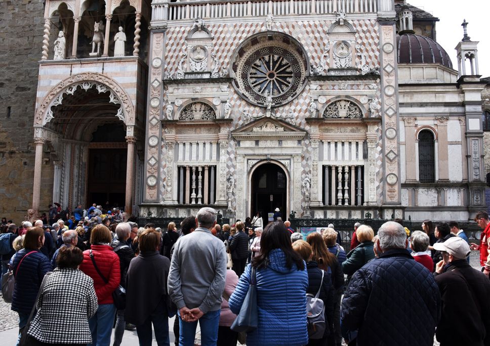 Turisti in Città Alta