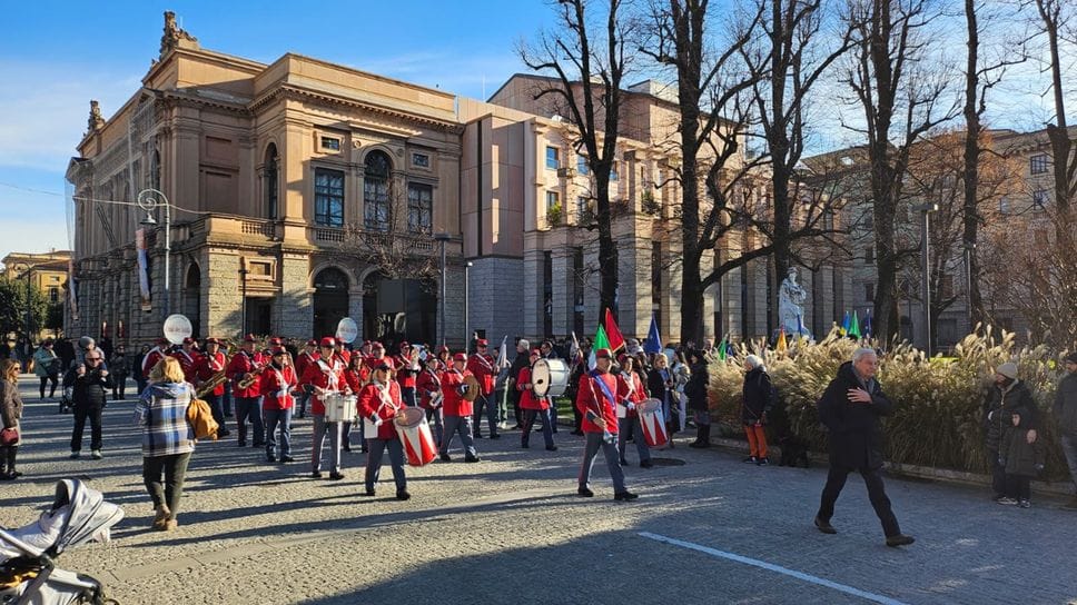 La fanfara a Bergamo