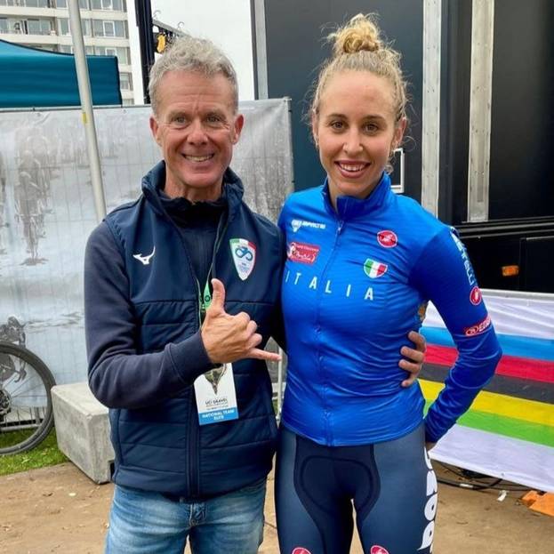 Silvia Persico con il commissario tecnico Daniele Pontoni