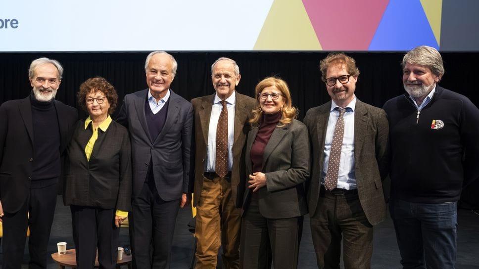 Da sinistra, Martino, Ravasio, Moltrasio, Tonelli, Carnevali, Pievani e Bettonagli