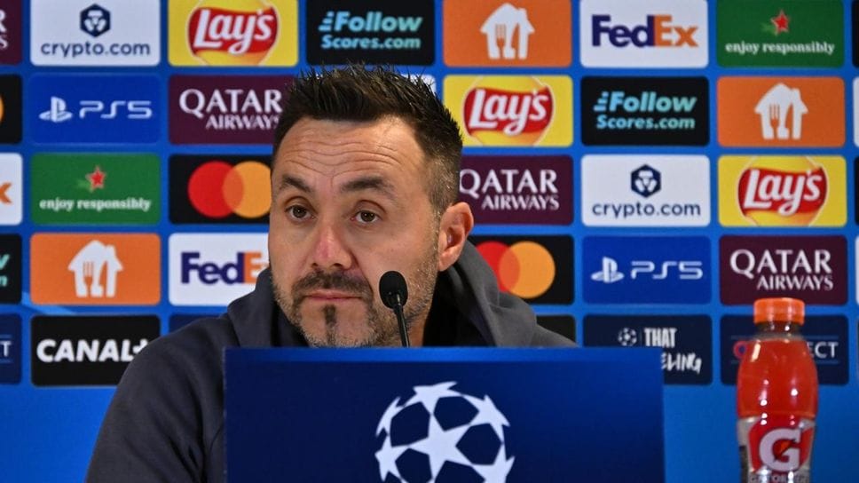 Mister De Zerbi in conferenza stampa