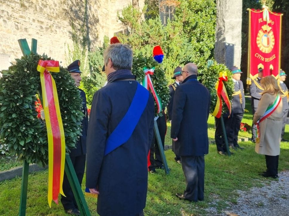 Il tributo in Rocca in Città Alta, durante le celebrazioni del 4 Novembre