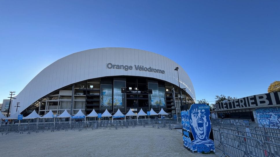 Lo stadio a Marsiglia