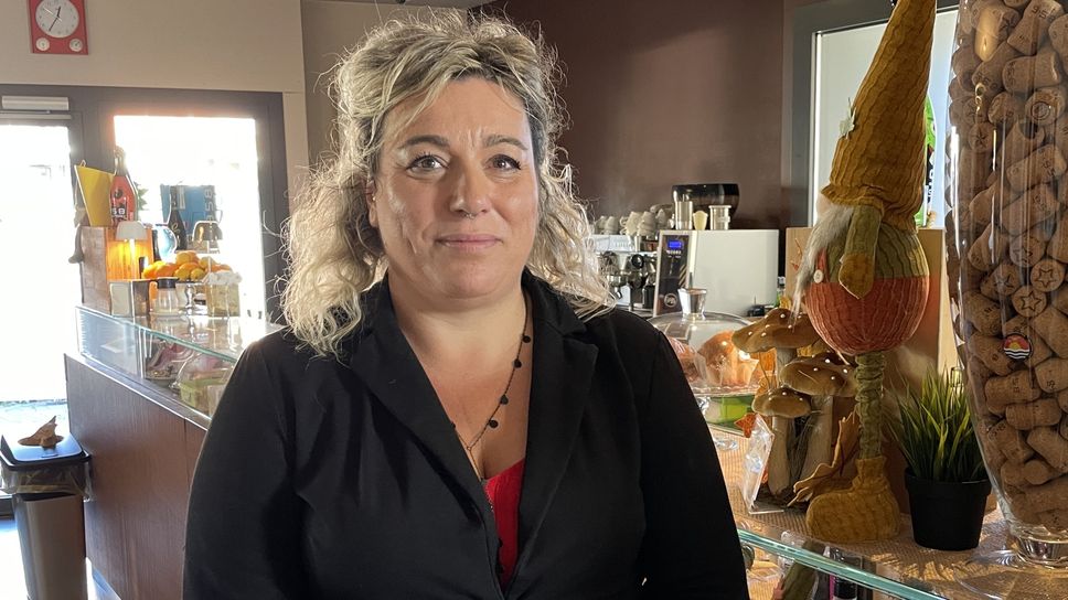 Verusca Fiori nel suo bar