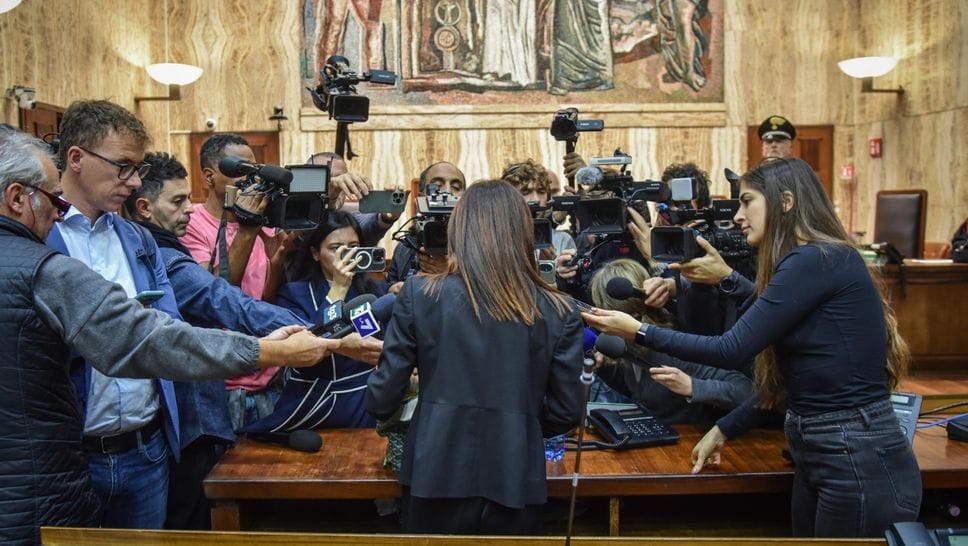 Un momento del processo ad Alessia Pifferi dopo la sentenza della Corte d’Assise che ha ridotto la pena per la donna dall’ergastolo a 24 anni. La donna ha lasciato morire di stenti la figlia di 18 mesi