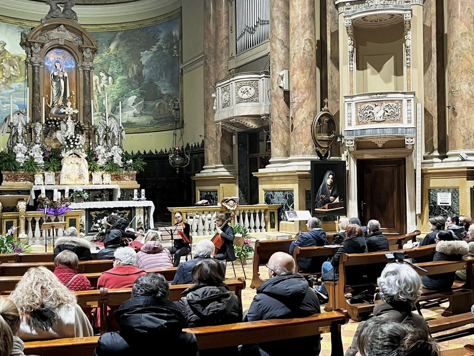 Uno dei concerti promossi dalla Società Dante Alighieri di Bergamo