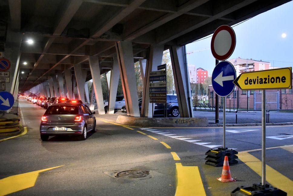 Code al ponte di Boccaleone