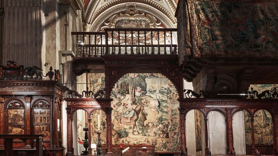 Gli interni della Basilica di Santa Maria Maggiore