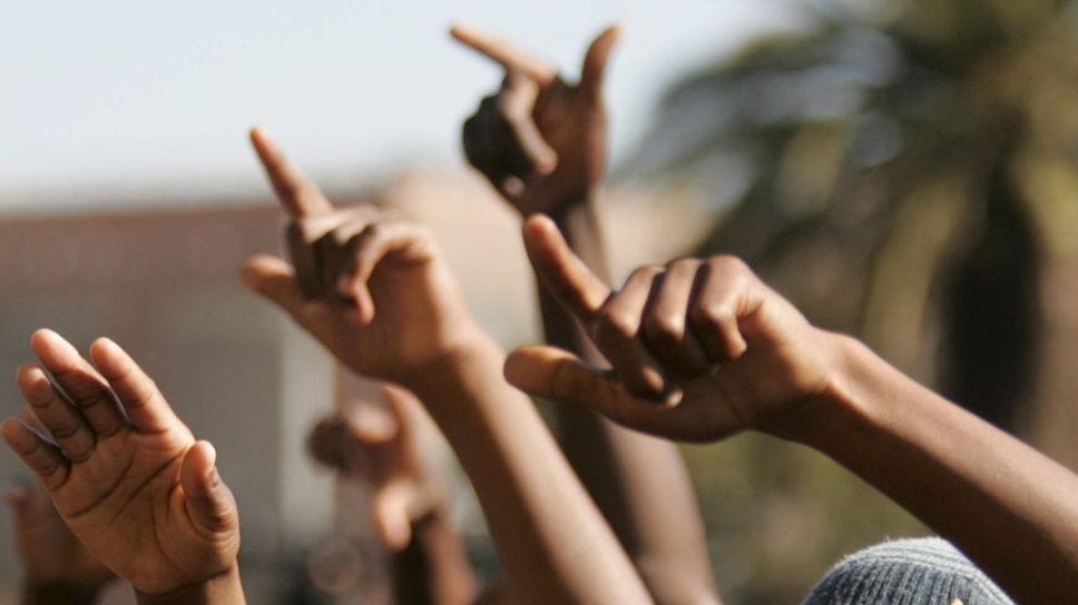 Johannesburg, giovani a un concerto