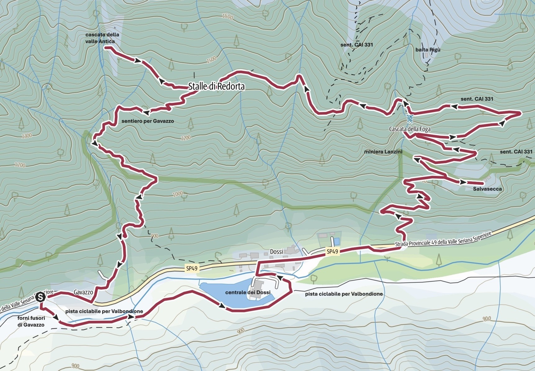 Le cartine del percorso