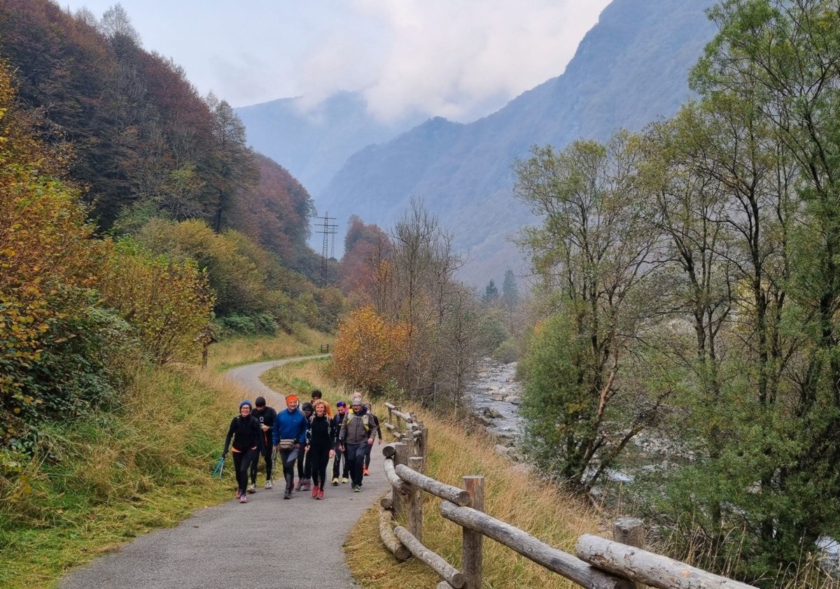 Lungo la ciclabile verso i Dossi