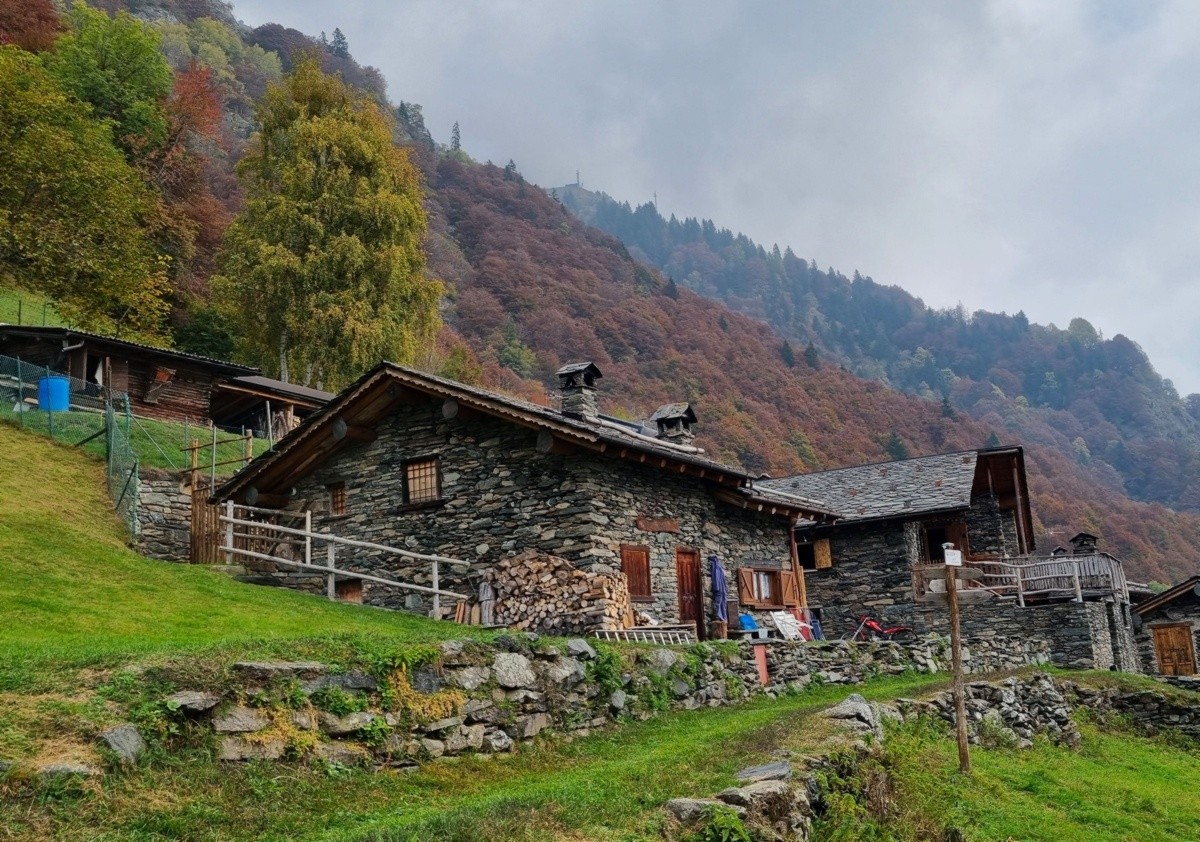 Il nucleo principale delle baite di Redorta