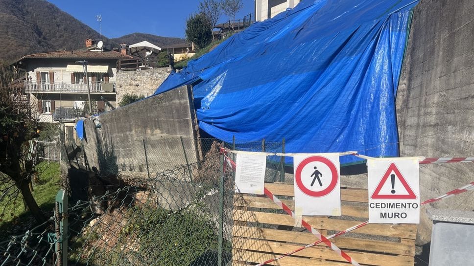 La via pedonale chiusa