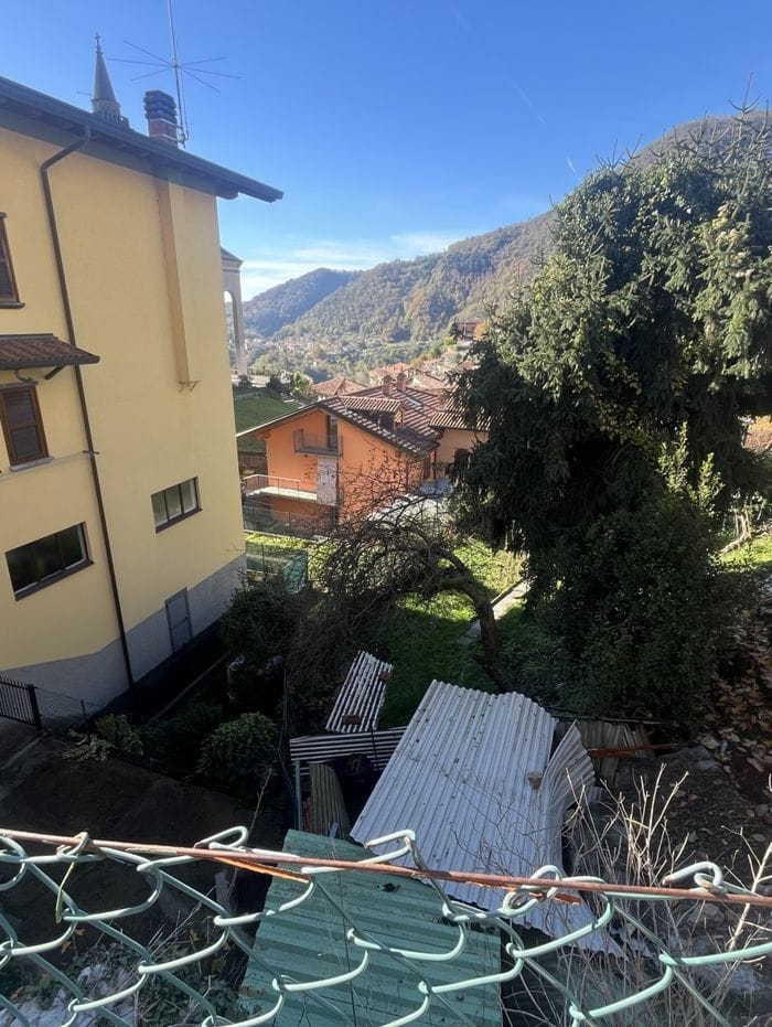 Il materiale franato a valle