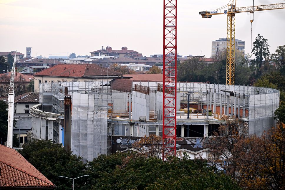 Il cantiere della nuova Gamec