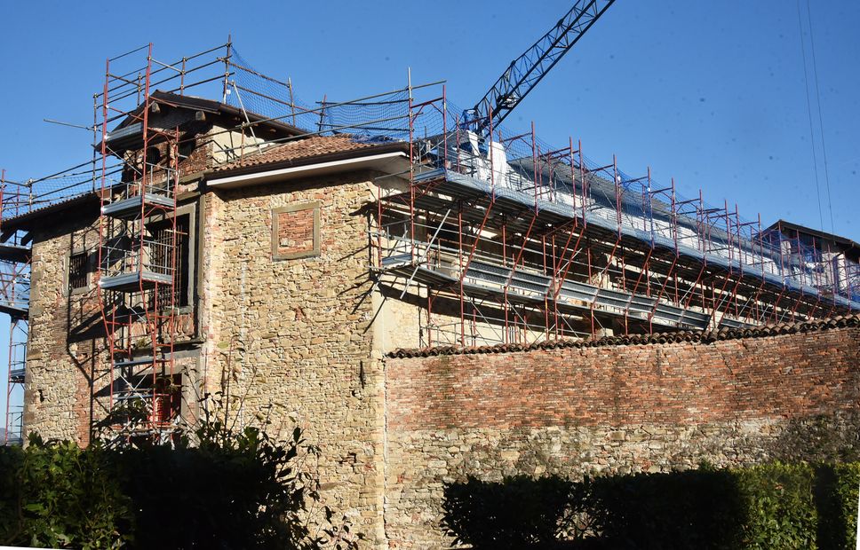 Il cantiere dell’ex carcere di Sant’Agata