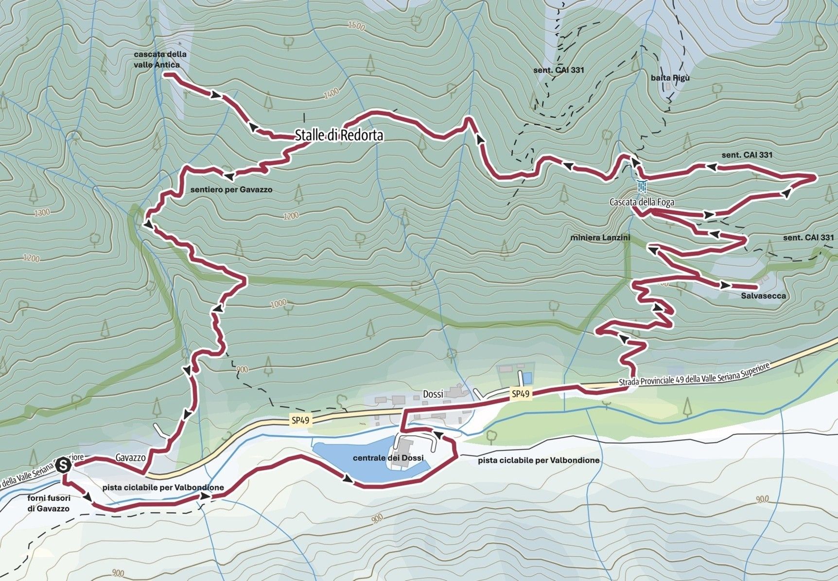 Le cartine del percorso