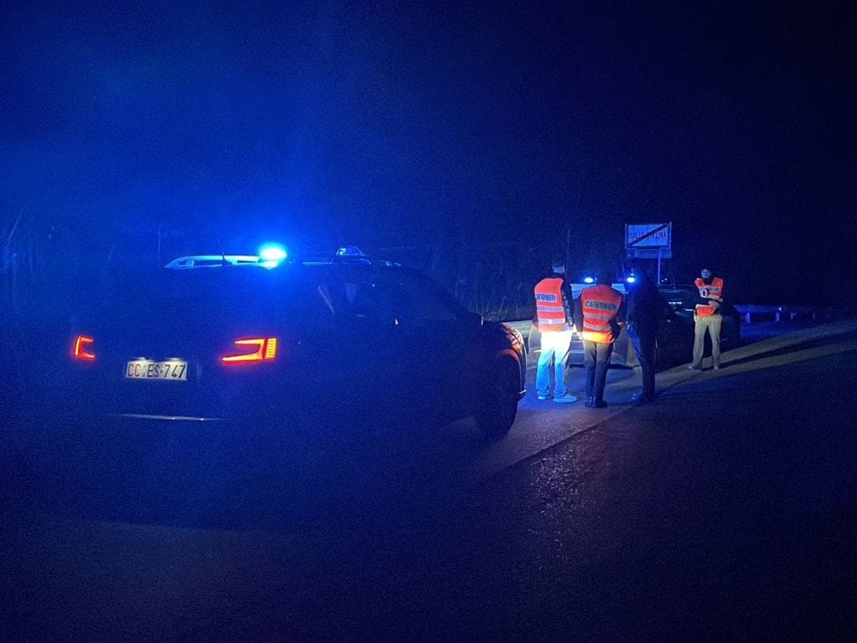 I Carabinieri di Clusone sul posto