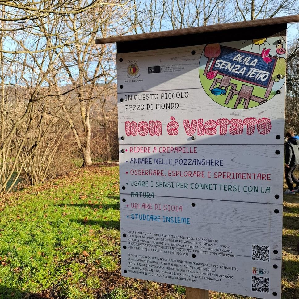 Inaugurata «l’aula senza tetto» sulla Greenway di Valtesse