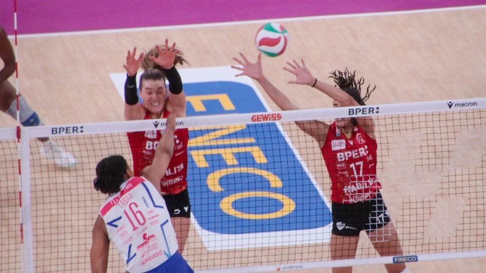 Un momento del match