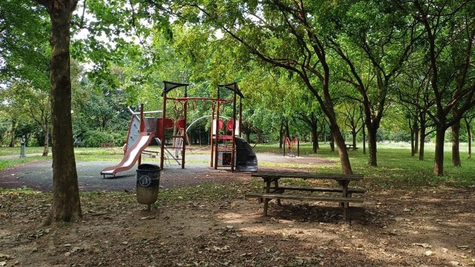 Il parco in via Leopardi a San Paolo
