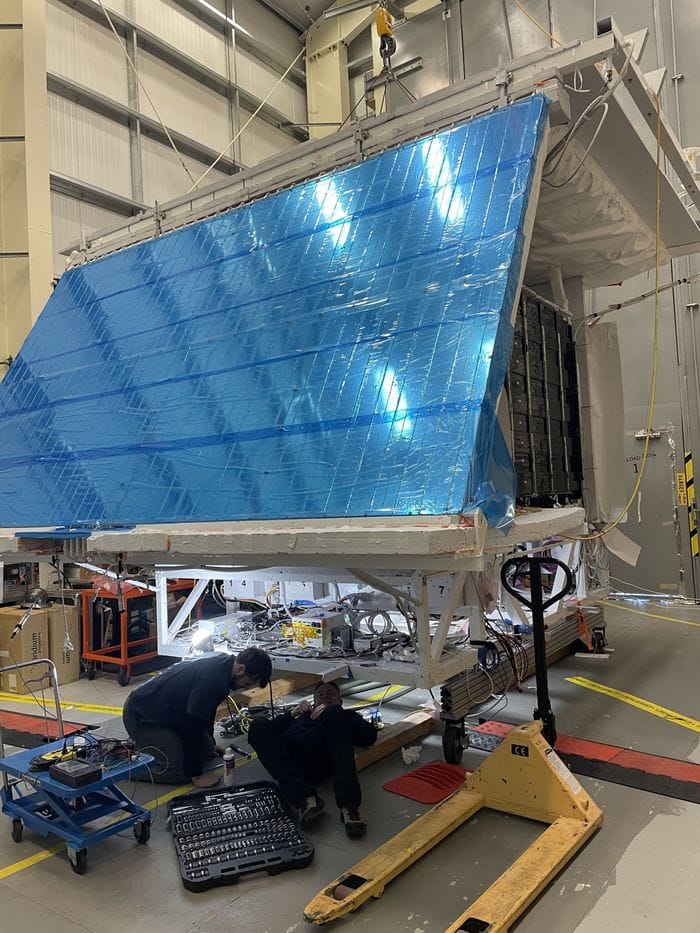 Lavori al rilevatore di particelle