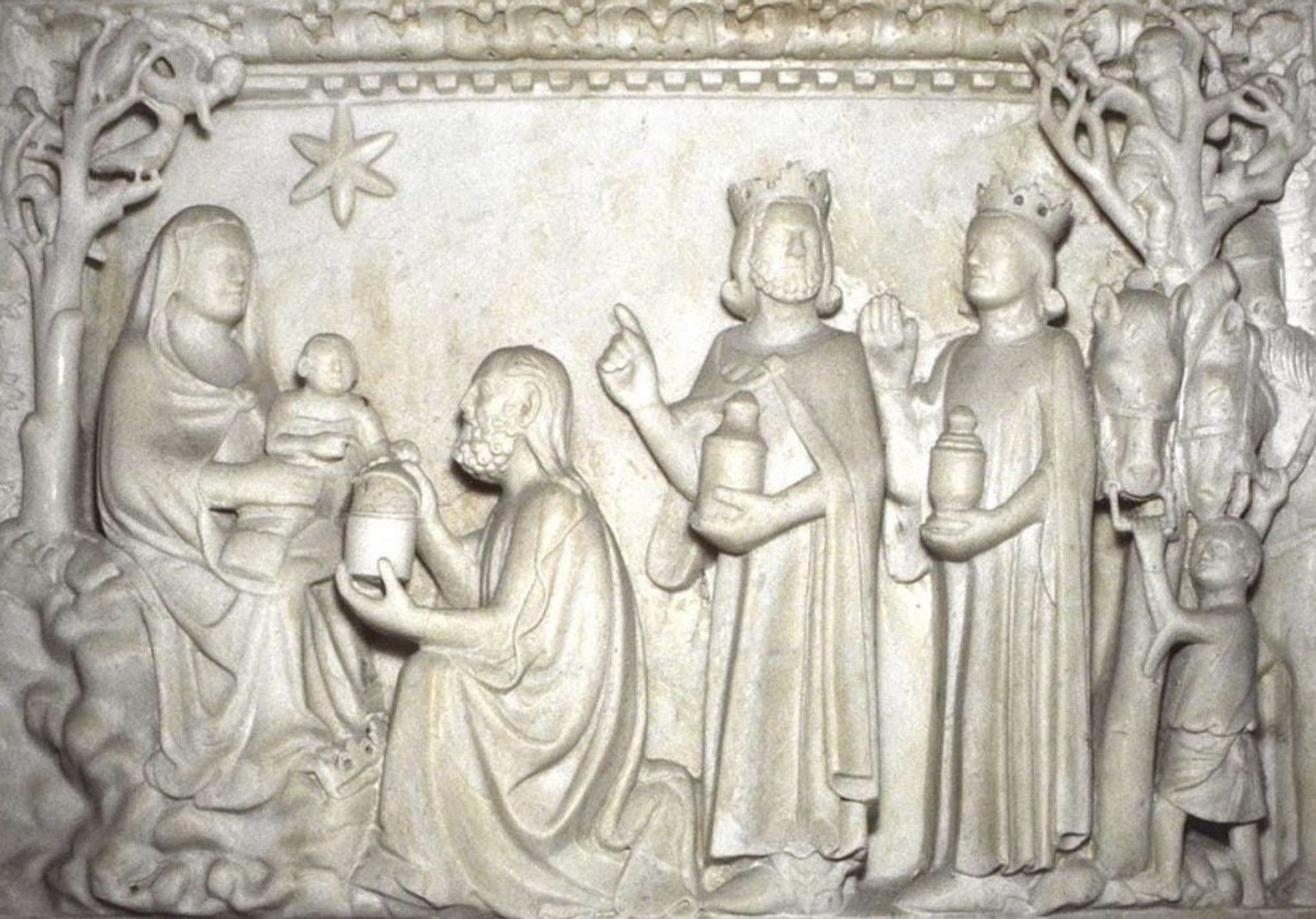 Giovanni da Campione (e aiuti), Adorazione dei Magi, Battistero