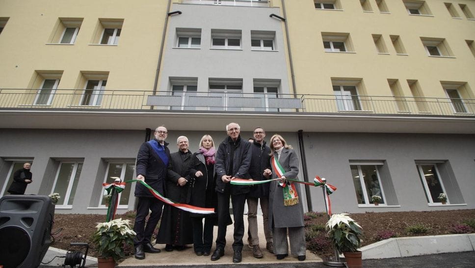 L’inaugurazione della cada centrale del Patronato San Vincenzo dopo 14 mesi di lavori